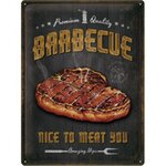 plaque tôle vintage barbecue
