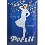 plaque persil vintage lessive émaillée