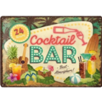 plaque cocktail bar nostalgic art vintage