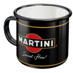 tasse à café martini racing vintage émaillée