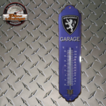 thermomètre officiel peugeot garage bleu