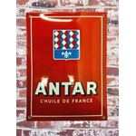 plaque émaillée antar huile de france