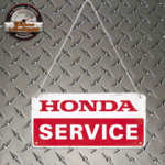 plaque tôle honda moto garage vintage