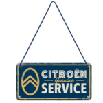 plaque à suspendre tôle citroen service vintage