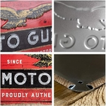 plaque de porte moto guzzi rétro