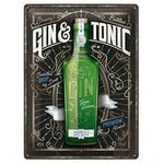 plaque gin tonic nostalgic art vintage