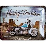 plaque publicitaire harley davidson