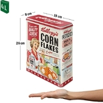 boite Kelloggs corn flakes vintage pin-up