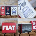boite rétro fiat 500 rangement en métal