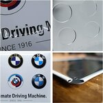 plaque bmw logo evolution émaillée