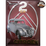 plaque citroen votre 2cv vintage