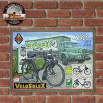 plaque émaillée vélosolex cyclomoteur vintage