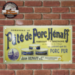 plaque émaillée pâté pur porc Hénaff