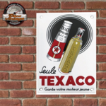 plaque émaillée texaco rétro