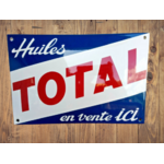 plaque émaillée huiles Total en vente ici 20x30