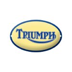 plaque triumph logo vintage émaillée