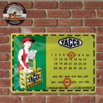 calendrier métal yacco huiles