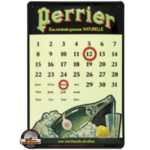 calendrier métal perpétuel perpetuel vintage