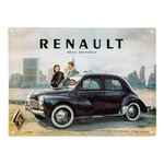 plaque renault 4cv new york rétro