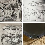 plaque rétro moto guzzi cent ans