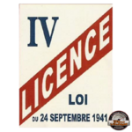 plaque licence 4 déco de bar vintage