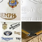Plaque émaillée TRIUMPH dimensions: 50*30 cm  # triumph #decogarage #plaqueemaillee #autempsquipasse