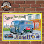 plaque émaillée pâté henaff vintage