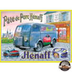 plaque tôle vintage pâté hénaff