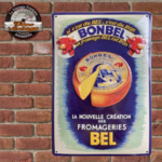 plaque émaillée fromage bel
