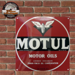 Plaque métal émaillée Motul, Motor Oils, 30 x 30 cm, Email Replica | | Loches