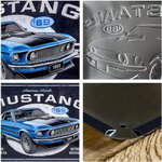plaque ford mustang 69 30x40cm nostalgic art