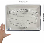 plaque métal en relief licence officielle ford mustang mach 1