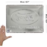 plaque métal en relief logo ford rétro nostalgic art