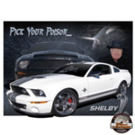 plaque métal vintage ford mustang shelby