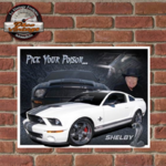 plaque tôle vintage ford mustang shelby 30x40 cm