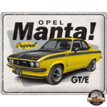 plaque métal relief opel manta nostalgic art 30x40 cm