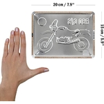 plaque tôle bmw r80 paris dakar 15x20 cm