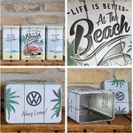 boite de rangement vw combi beach en métal