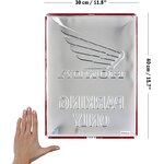plaque vintage en relief honda
