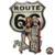 plaque pin-up route 66 américaine