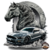 plaque tôle embossée ford mustang cheval
