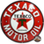plaque émaillée ronde logo texaco motor oil