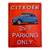plaque-metal-vintage-citroen-2-cv-parking-only