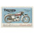 plaque métal triumph bonneville