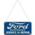 plaque à suspendre tôle ford service vintage