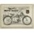 plaque métal vintage cent ans moto guzzi