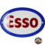 plaque émaillée ovale esso logo
