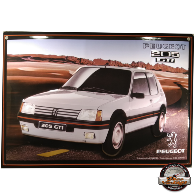 Peugeot 205 GTI Blanche Majopub Euromarché Rosny 2 - Majorette 1/53