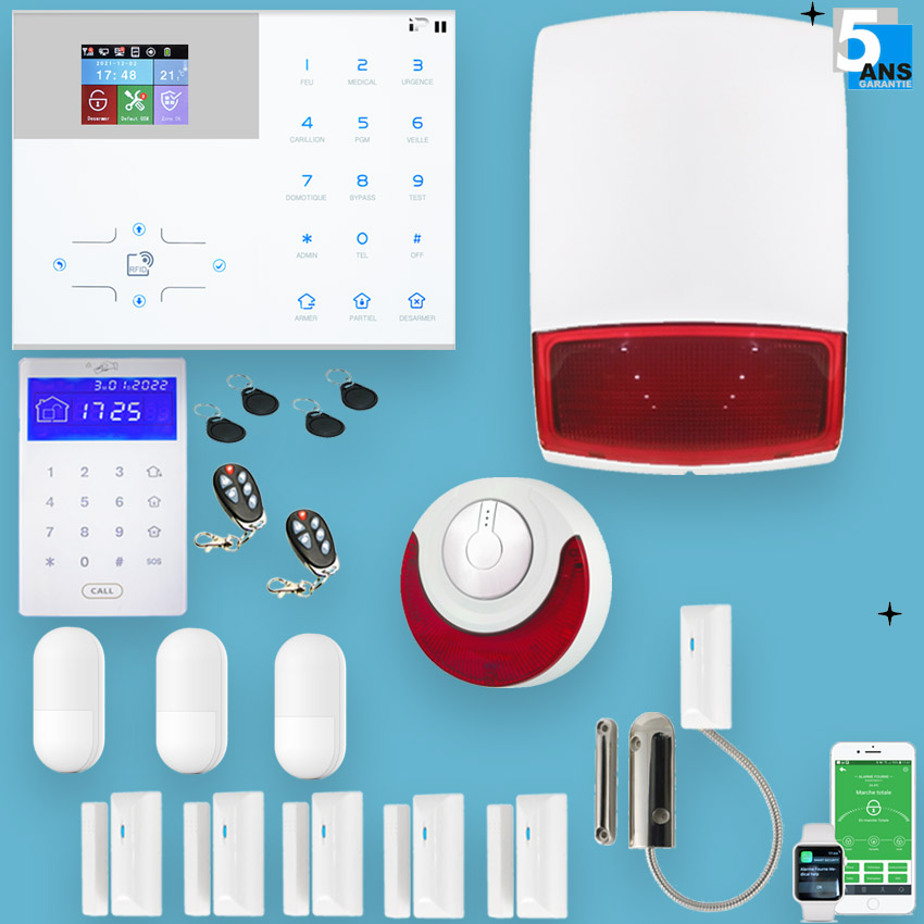 Kit alarme maison sans fil ORION IP+GSM avec caméra