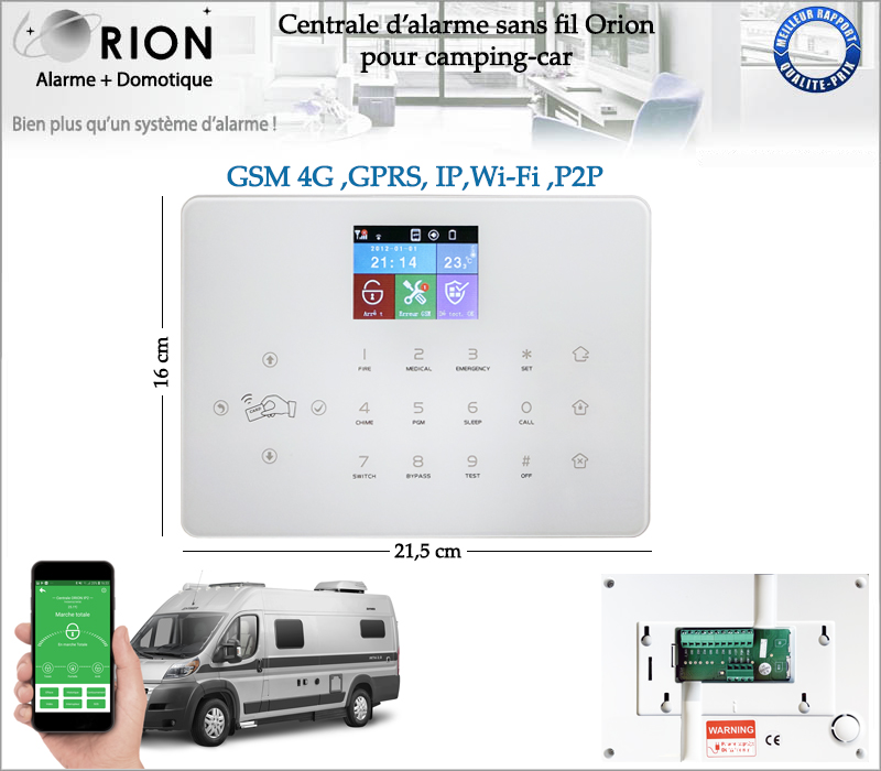 Alarme Gaz LPG 12V CBE Pour Camping-car, Caravane Et Fourgon – Sécurité Voyage
